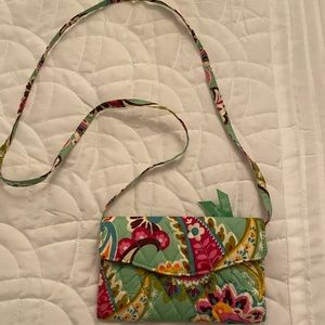 brand new vera bradley strap wallet